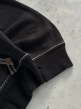 True Religion Contrast Stitch Heavyweight Zip Up Hoodie (M)