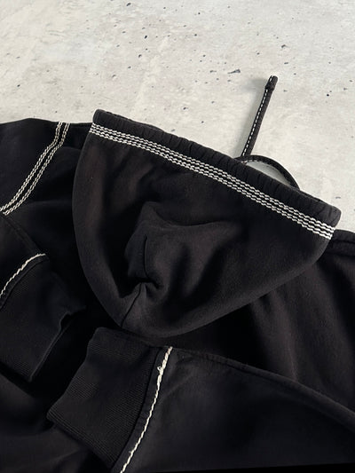 True Religion Contrast Stitch Heavyweight Zip Up Hoodie (M)