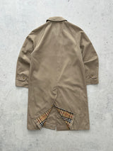 Vintage Burberry Nova Check Trench Coat / Mac (M)