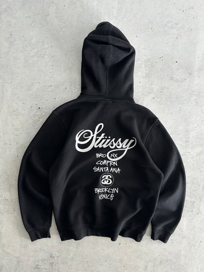 Stussy USA World Tour heavy Pullover Hoodie (L)