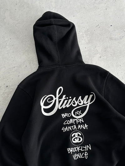 Stussy USA World Tour heavy Pullover Hoodie (L)