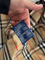 Vintage Burberry Nova Check Trench Coat / Mac (M)