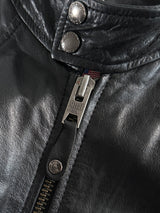 Schott NYC Zip Up Leather Bomber Jacket (S)