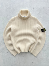 00's Stone Island Chunky Turtle Neck Jumper (S)