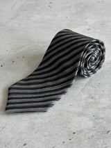 Vintage Giorgio Armani Silk Blend Stripe Tie (One Size)