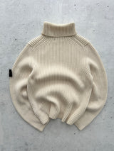 00's Stone Island Chunky Turtle Neck Jumper (S)