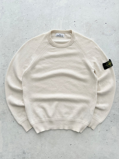 AW/19 Stone Island Chunky Wool Knit Crewneck Jumper (M)