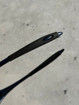 00's Oakley Minute 1.0 Blue Marble / Red Iridium Sunglasses (One Size)