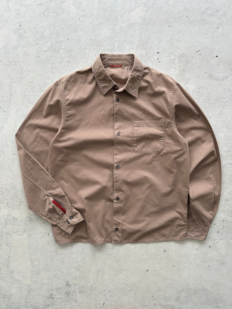 00's Prada Sport heavyweight Long Sleeve Shirt (L)