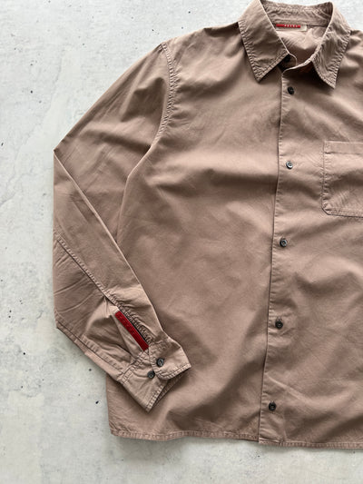 00's Prada Sport heavyweight Long Sleeve Shirt (L)
