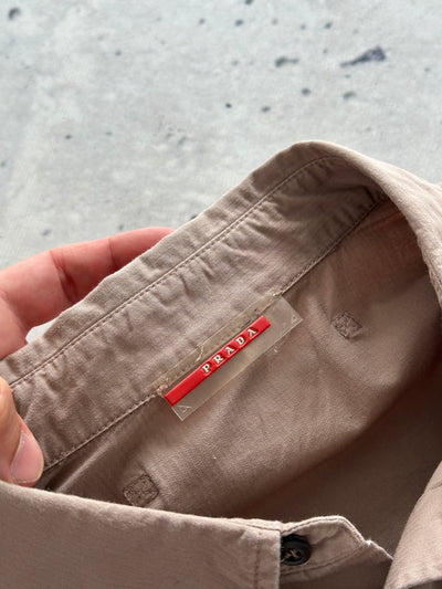 00's Prada Sport heavyweight Long Sleeve Shirt (L)