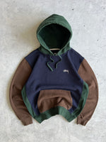 Stussy Heavyweight Colour Block Pullover Hoodie (M)