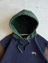 Stussy Heavyweight Colour Block Pullover Hoodie (M)