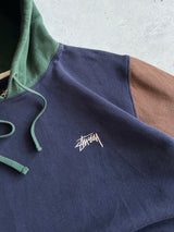 Stussy Heavyweight Colour Block Pullover Hoodie (M)