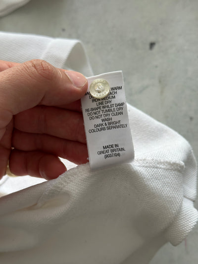 90's Burberry Nova Check Long Sleeve Polo Shirt (S)