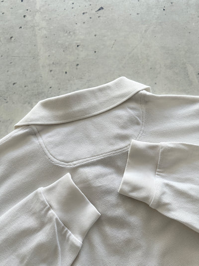 90's Burberry Nova Check Long Sleeve Polo Shirt (S)