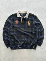 Ralph Lauren Big Logo Heavyweight Tartan Rugby Shirt (L)