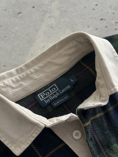 Ralph Lauren Big Logo Heavyweight Tartan Rugby Shirt (L)