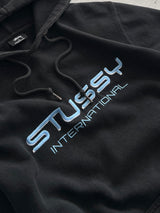 Stussy International Embroidered Spell Out Pullover Hoodie (L)