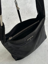 00's Prada Nylon Leather strap Bag (One Size)