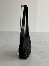 00's Prada Nylon Leather strap Bag (One Size)