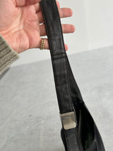 00's Prada Nylon Leather strap Bag (One Size)