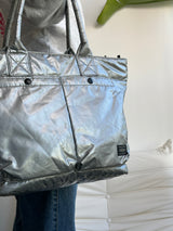 Porter Yoshida & Co. Silver jet Padded Tote Bag (One Size)