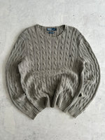 Ralph Lauren Cable Knit Crewneck Jumper (XL)