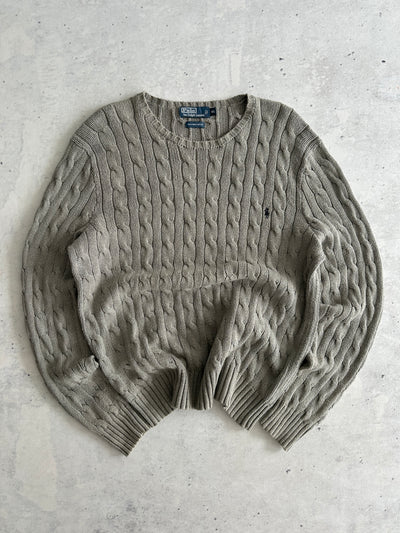 Ralph Lauren Cable Knit Crewneck Jumper (XL)