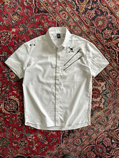 00's Oakley Multi Zip Button Up Shirt (M)