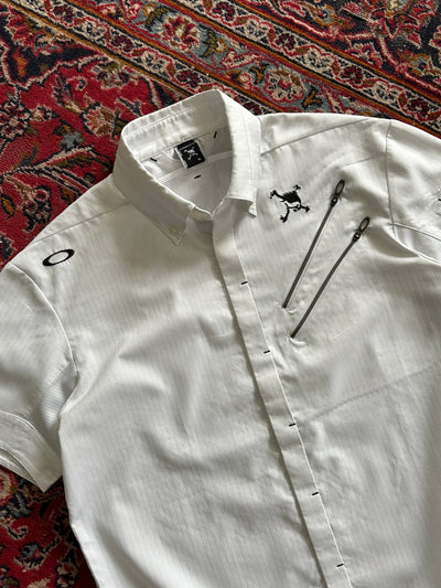 00's Oakley Multi Zip Button Up Shirt (M)