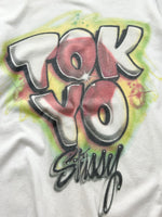 00's Stussy 'Tokyo' air brush T shirt (S)