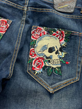 Vintage Ed Hardy 'skulls' denim jeans (W30 x L33)