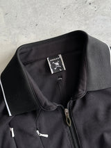 00's Oakley 1/4 Zip Embroidered Eclipse Polo Shirt (M)