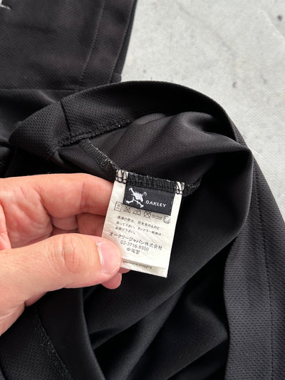00's Oakley 1/4 Zip Embroidered Eclipse Polo Shirt (M)