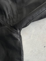 Schott NYC Zip Up Leather Bomber Jacket (S)