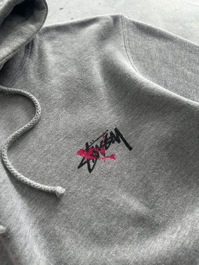 Stussy Script Paint Pullover Hoodie (M)