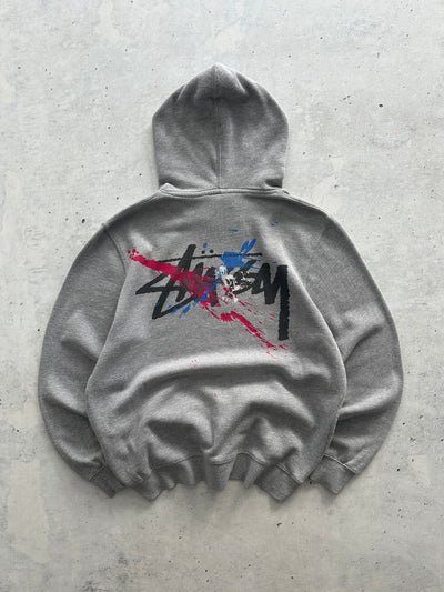 Stussy Script Paint Pullover Hoodie (M)