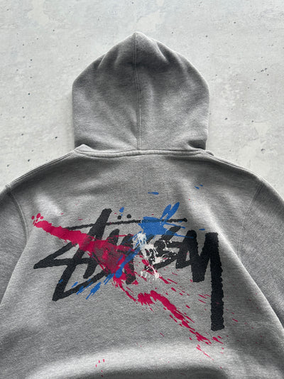 Stussy Script Paint Pullover Hoodie (M)