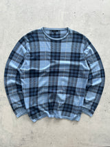 00's Burberry Nova Check Crewneck Knit Jumper (L)