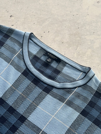 00's Burberry Nova Check Crewneck Knit Jumper (L)