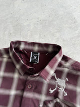 00's Oakley Embroidered Eclipse Plaid long Sleeve Shirt (M)