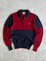 Vivienne Westwood Colour Block Wool Long Sleeve Polo Shirt (S)