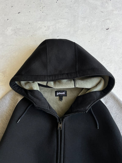 Schott NYC Heavyweight Zip Up scuba Hoodie (L)