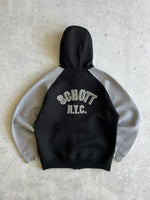 Schott NYC Heavyweight Zip Up scuba Hoodie (L)