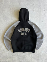 Schott NYC Heavyweight Zip Up scuba Hoodie (L)