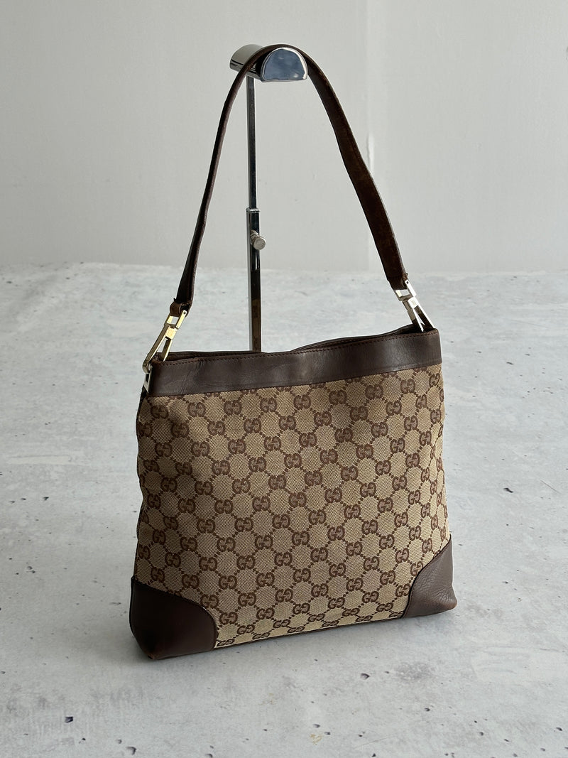 Vintage Gucci GG Canvas Shoulder Bag (One Size)