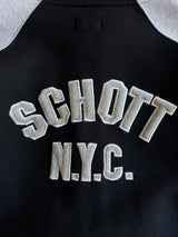 Schott NYC Heavyweight Zip Up scuba Hoodie (L)