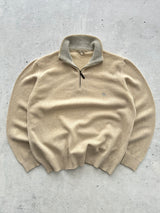 Burberry Merino Wool Knit 1/4 Zip Jumper (L)