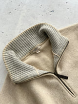 Burberry Merino Wool Knit 1/4 Zip Jumper (L)